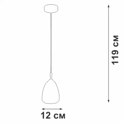 Подвесной светильник Vitaluce V2964-1/1S (220V, на проводе)