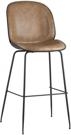 Стул барный Stool Group Beetle PU со спинкой бежевый УТ000001766