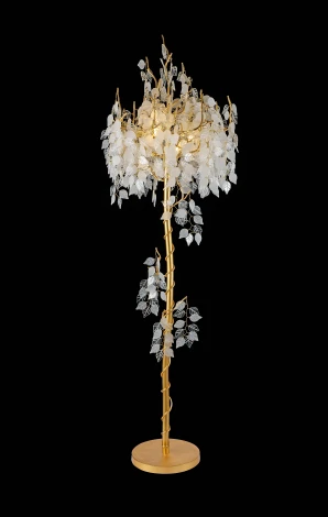 Торшер Alfa Light F0124-18 (220V, подвески, листья, ветки)