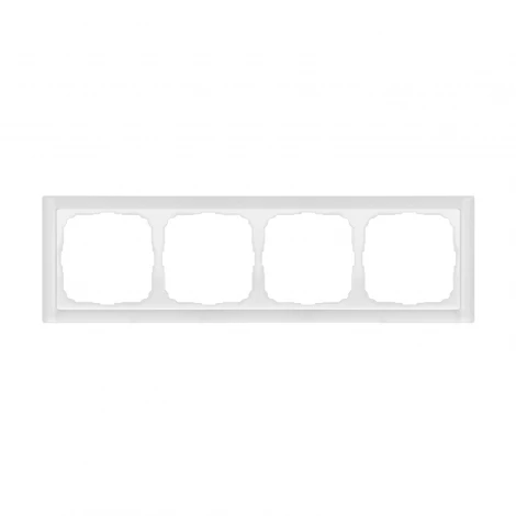 Рамка на 4 поста (матовый белый) Systeme Electric GAL330104