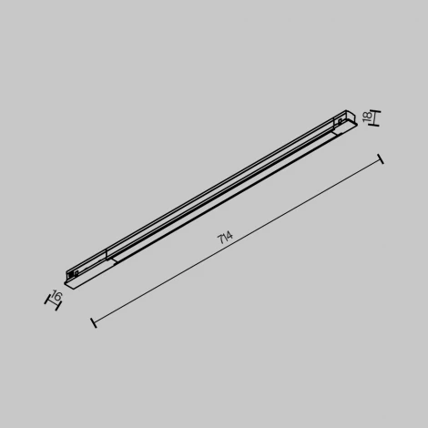 Трековый светильник светодиодный магнитный 48V 15W Maytoni Basis TR231-2-15W4K-B