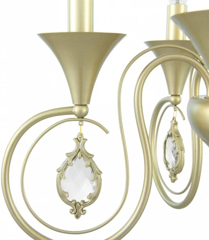 Подвесная люстра Arte Milano AM349920 349920/5 CG (220V, подвески, на цепи, подсвечник, свеча)