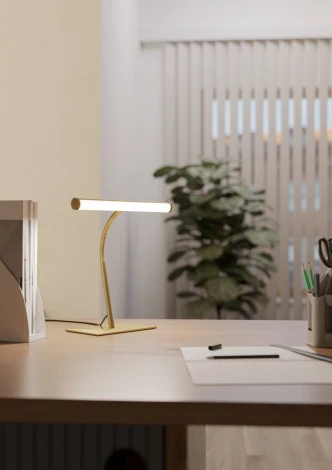 Настольная лампа светодиодная с регулировкой цветовой температуры 2700K, 4000K, 6500K (гибкая ножка) с сенсорным выключателем Eglo Riccione 901983