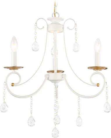 Подвесная люстра с хрусталем Ambrella Classic TR4915 (220V, подвески, на цепи, подсвечник, свеча)