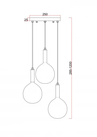 Подвесной светильник Freya Sway FR5269PL-03BZ1 шарики