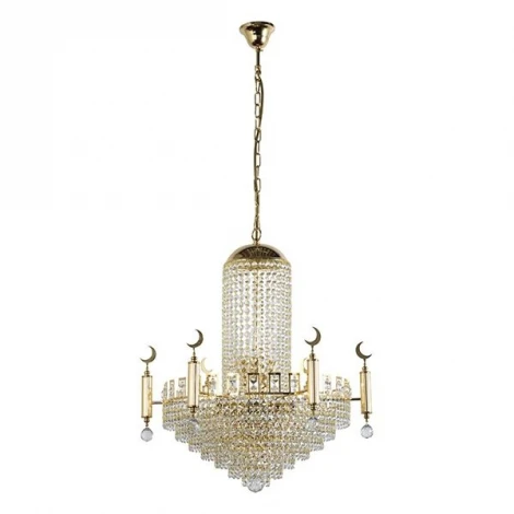 Подвесная люстра Arti Lampadari Nuova E 1.2.55.100 G (220V, хрусталь, на цепи)