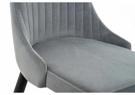 Стул Woodville на металлокаркасе Kora gray / black 15097