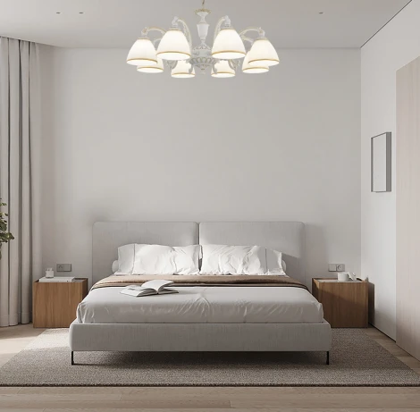 Подвесная люстра Arte Milano AM341837 341837/8 WT+G (220V, на цепи)