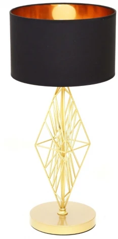 Интерьерная настольная лампа Lumina Deco Salvari LDT 5533 GD+BK
