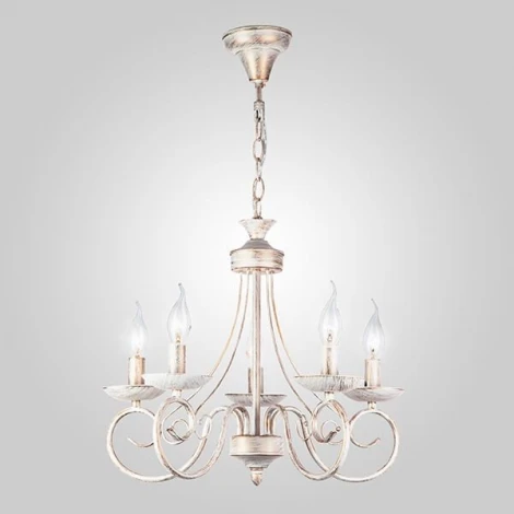 Подвесная люстра Eurosvet 22404 22404/5 белый с золотом