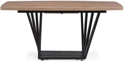 Стол на тумбе Woodville Эудес дуб галифакс табак / черный 551078