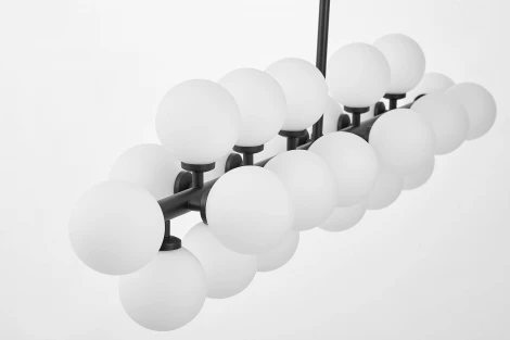 Потолочная люстра на штанге Lumina Deco Marsiada LDP 6033-24 BK