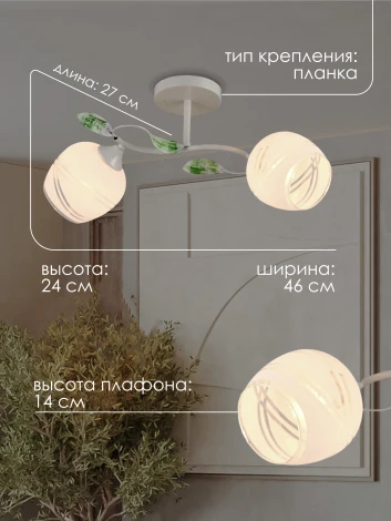 Потолочная люстра на штанге Мелодия Света SS1N 000024281