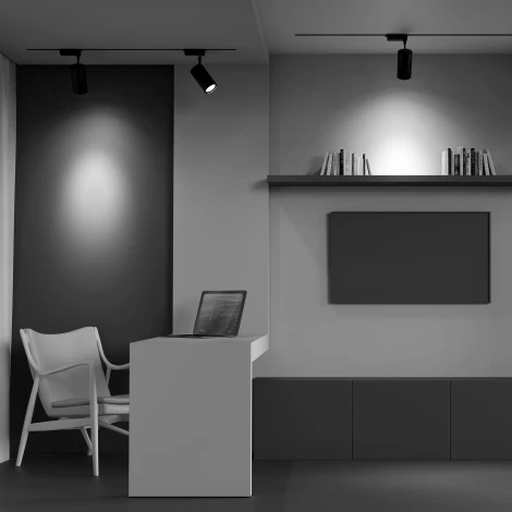 Трековый светильник Vuoro Unity 3000K 36Вт 36° LED (однофазный) Maytoni Technical TR003-1-36W3K-M-B