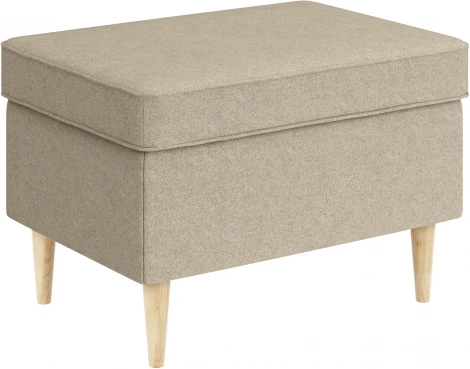 БЕНОН Пуф тканевый, бежевый D1 furniture арт.AAA41702003