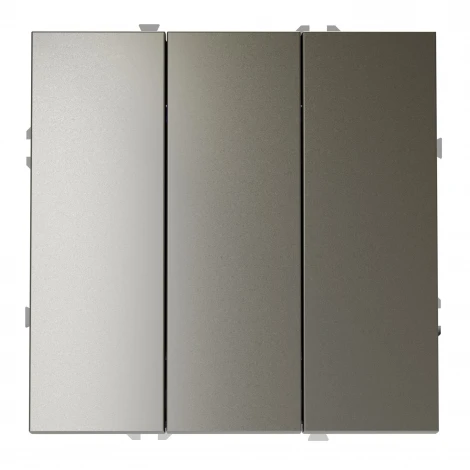 Выключатель трехклавишный (шелк) Voltum S70 VLS030104