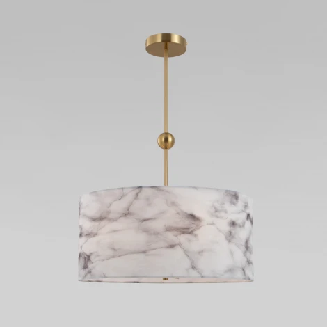 Потолочная люстра на штанге Eurosvet Brume 60174/5 латунь (220V, круглые)