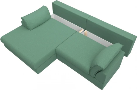 Диван угловой Пекин угол левый Лига Диванов (Рогожка) арт.123513L