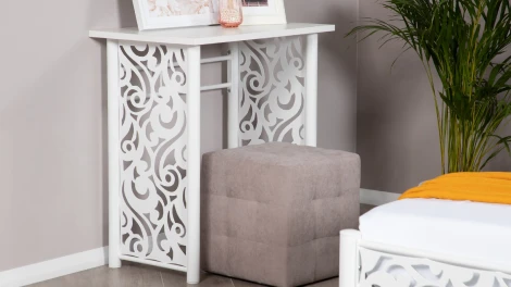 Туалетный столик Пармин белый шагрень Форвард 102283