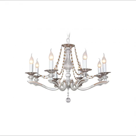 Подвесная люстра IDLamp Eloisa 259/8-Whiteplatina