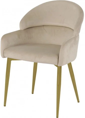 Стул обеденный Берклей D-1202D, бежевый/золото IST-CASA