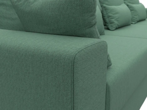 Диван прямой Майами Long (Зеленый/Рогожка) Лига Диванов арт.123341