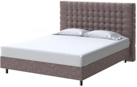 PROxSON Кровать Tallinn Boxspring Standart (Ткань: Велюр Gratta 8 Брауни) 140x200