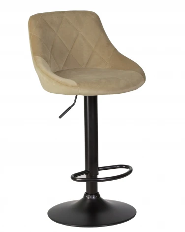 Набор 2 шт стул барный DOBRIN LOGAN BLACK (мокко велюр (MJ9-9))