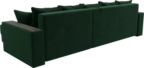 Диван угловой с декором и полкой Лига-050 НПБ Лига Диванов (Велюр) арт.128593