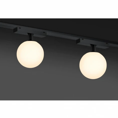 Трековый светильник магнитный 48V iLedex Vision48/25 SMART 4825-046-D120-6W-340DG-BK (регулировка яркости, управление смартфоном, умный дом - Алиса, шар)