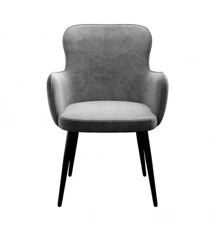 Стул DikLine 503 поворотный TW09 светло-серый, ножки черные арт.00-00079959