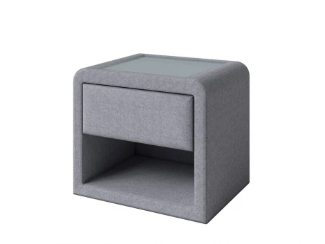 Тумба Cube (Ткань: Рогожка Nice Серебряный) PROxSON 52x41 2046774