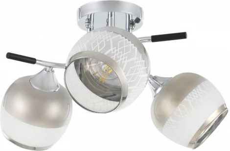 Потолочная люстра на штанге Arte Milano AMALFI-325885 325985/3 CR+BK (220V)