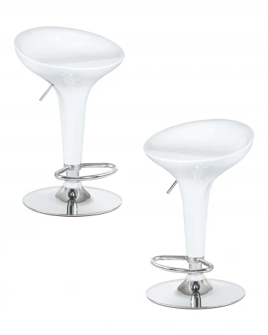 Набор 2 шт стул барный DOBRIN BOMBA (белый)