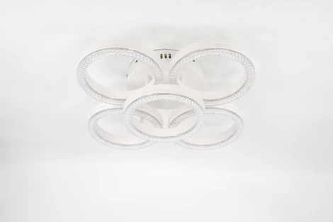 Потолочная люстра светодиодная с пультом кольцо Rivoli Juniper 6187-701 (регулировка яркости, 220V, кольцо)