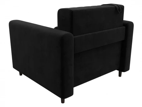 Кресло Лига-070 (ЛДСП,Брус,Фанера/Дерево/Велюр/Черный) Лига Диванов 132561