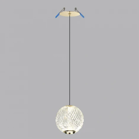 Подвесной светильник Odeon Light Crystal 5008/5LA золотой/металл/акрил LED 5W 4000K 390лм (220V, на проводе, шар)