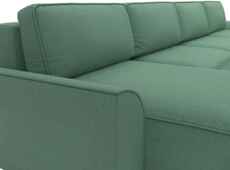 Диван п-образный Лига-048 НПБ лонг Лига Диванов (Рогожка) арт.128343