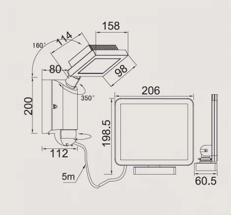 Настенный светильник уличный светодиодный на солнечных батареях с датчиком движения и освещенности Oasis Light SOLAR W6101S-PIR SL Gr