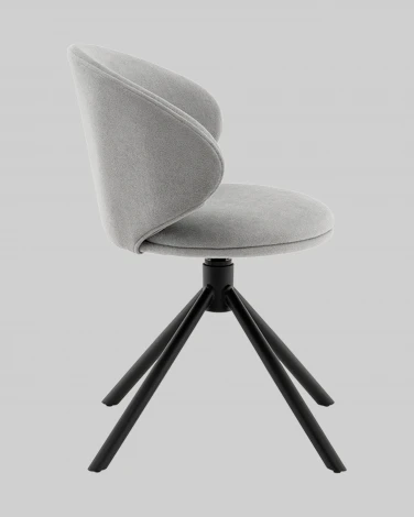 Стул Труфальд велюр светло-серый Stool Group арт.УТ000041566