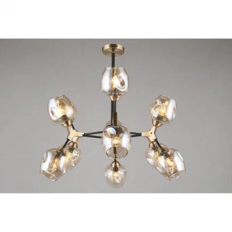 Потолочная люстра на штанге Omnilux 934 OML-93407-12 (220V, шарики)