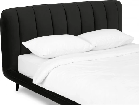 Кровать Amsterdam ОГОГО (арт.564361), (Велюр/Черный)