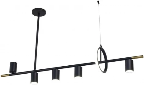 Подвесной светильник светодиодный на штанге AM Group AM438 BK (220V, на тросе)