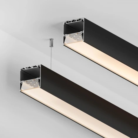 Профиль SL-LINE-5050-2000 BLACK с рефлектором (Arlight, Алюминий) 064466