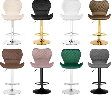 Барный стул Woodville Porch brown / chrome