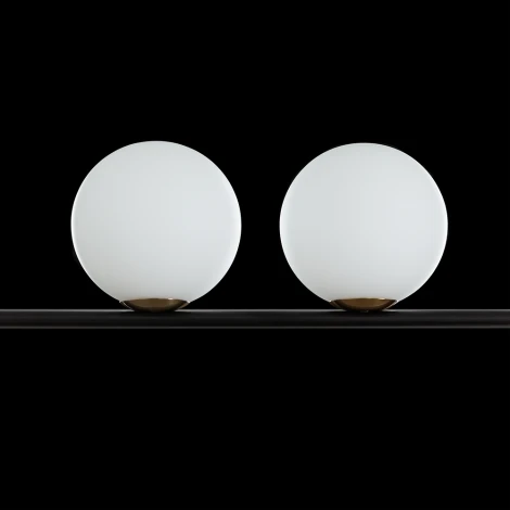 Потолочная люстра на штанге Arte Lamp Jacob A7029PL-9BK (220V, на тросе, шарики, асимметрия)