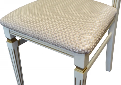 Стул Анри слоновая кость/золото, Атина ваниль от фабрики Mebelik