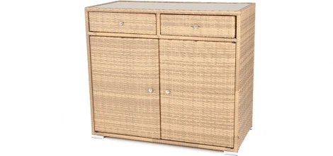 "Мальта" тумба плетеная из искусственного ротанга, цвет соломенный 4SIS арт.УТ-00000494