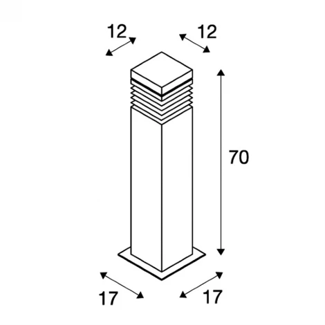 Наземный светильник Slv Arrock 231411