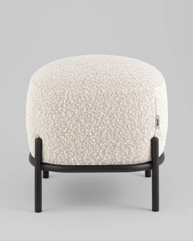 Пуф Стоун ткань букле молочный Stool Group арт.УТ000040002